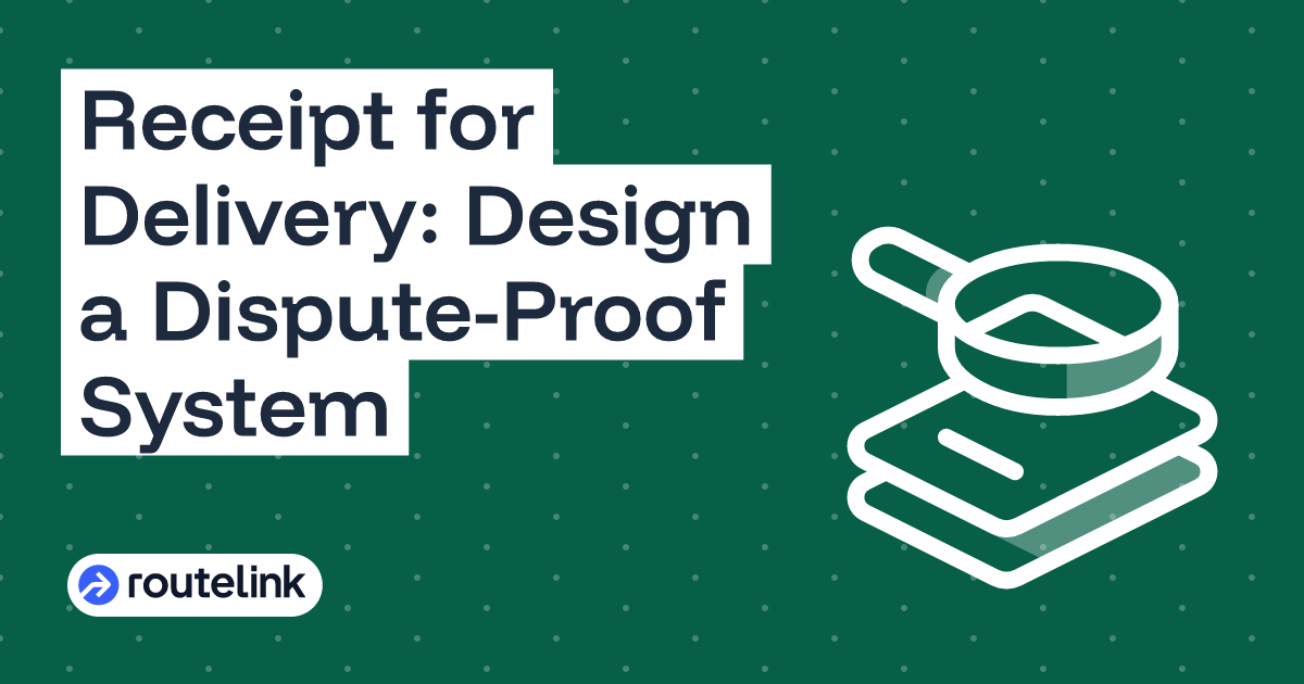 Receipt for Delivery: Design a Dispute-Proof System